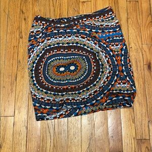 Gorgeous patterned Anthropologie pencil skirt